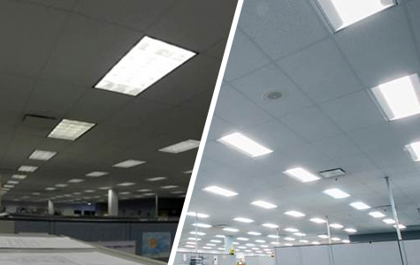 Office LED lighting example