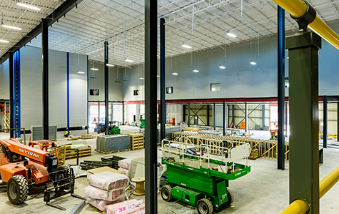 New contruction warehouse lighting